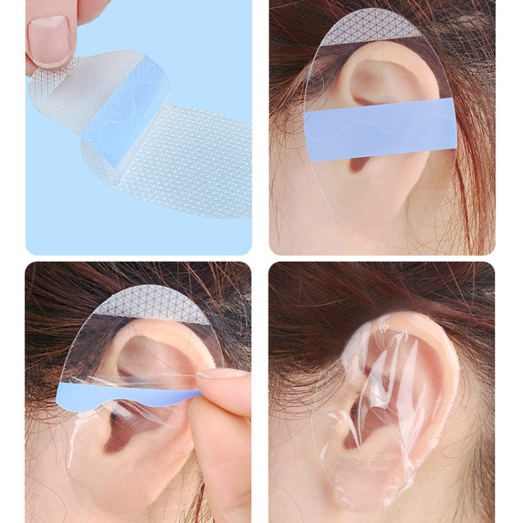 20pcs /Pack Oval Small PU Film Silicone Gel Waterproof Breathable Ear Patch