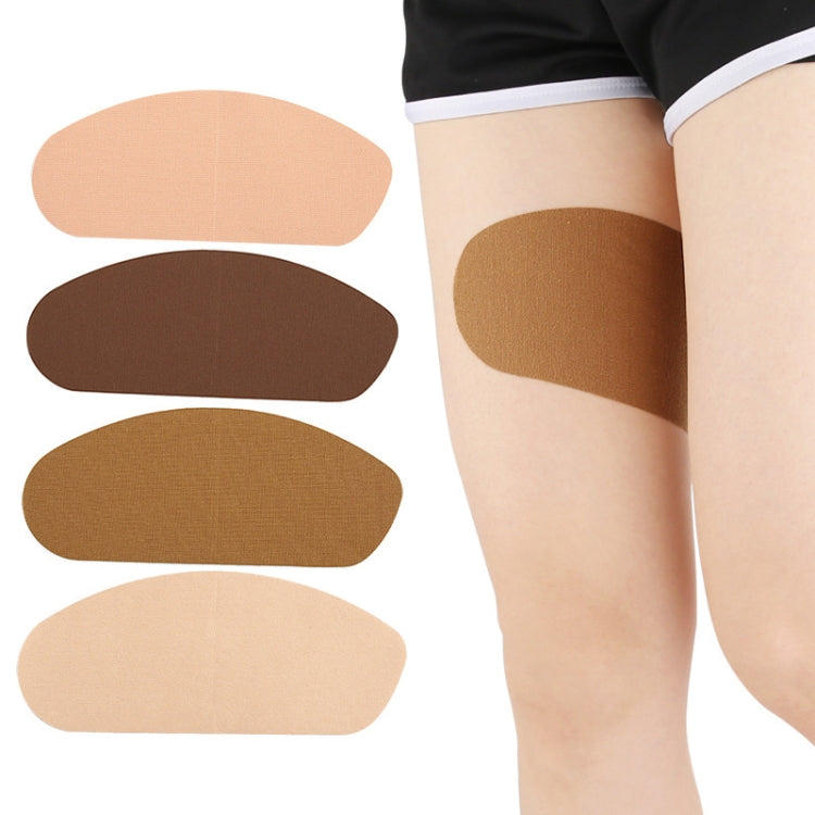 10pcs /Pack Invisible Thigh Stickers Sweat-proof and Friction-proof Thigh Pressure Relief Patches, Color: Skin Color Stretch Fabric