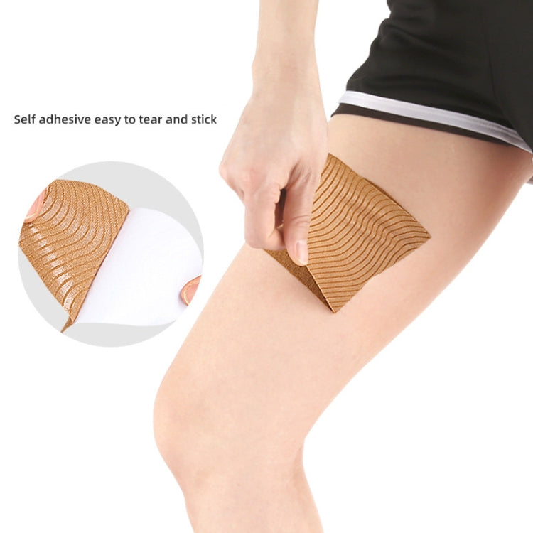 10pcs /Pack Invisible Thigh Stickers Sweat-proof and Friction-proof Thigh Pressure Relief Patches, Color: Skin Color Stretch Fabric
