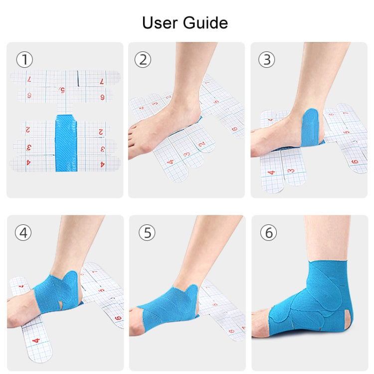 Pre-scored Muscle Patch For Ankle Wrist Protector Shaped Stretch Tape