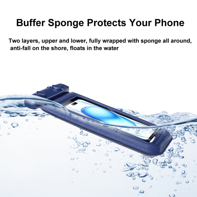 IPX8 Mobile Phone Waterproof Bag Sponge Shock Absorption Floating Swimming Phone Case