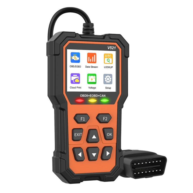 Multifunctional OBD Vehicle Fault Diagnostic Instrument Performance Test - Orange
