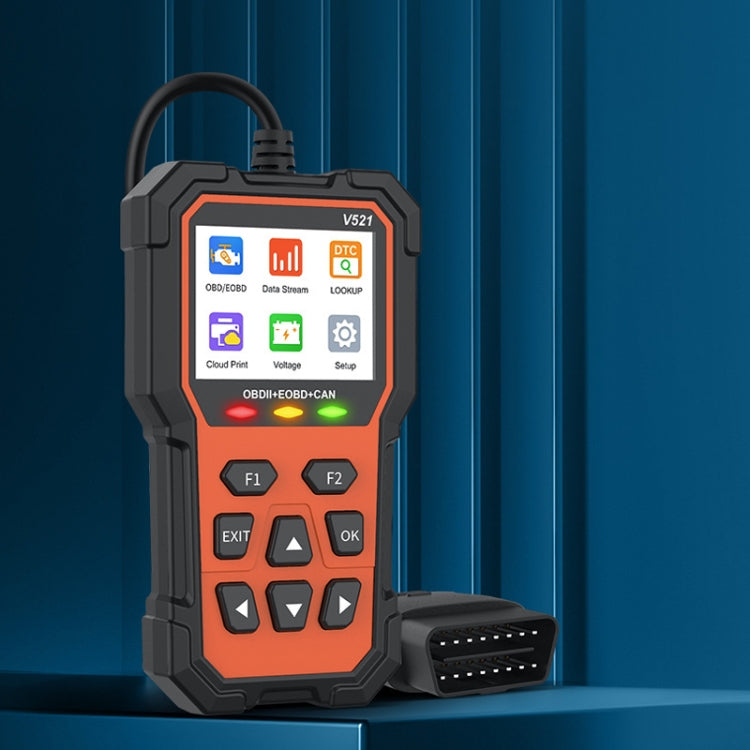Multifunctional OBD Vehicle Fault Diagnostic Instrument Performance Test - Orange