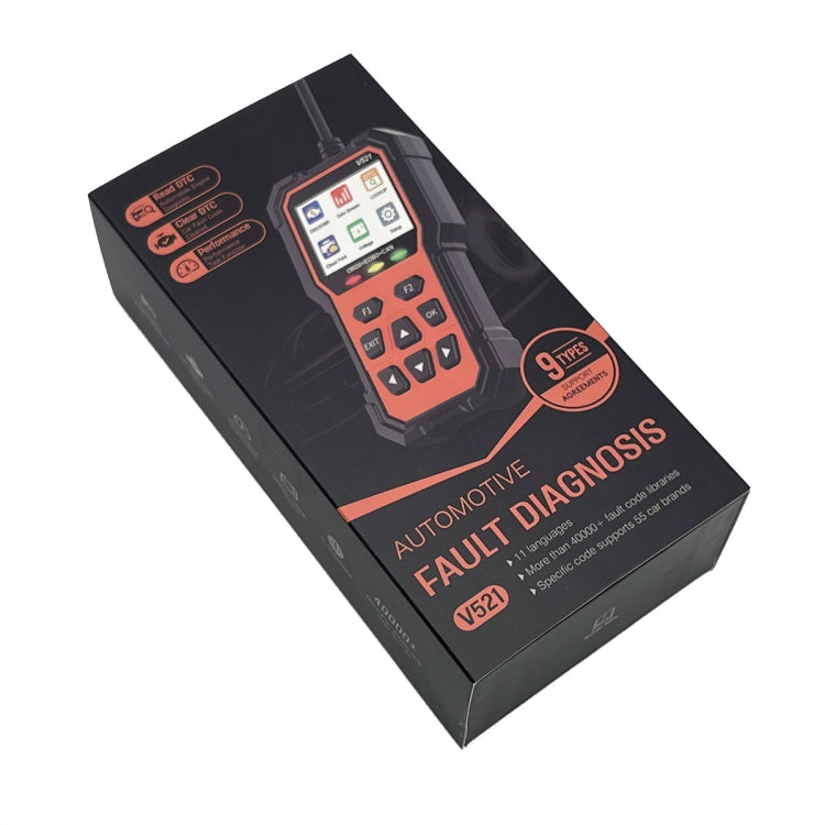 Multifunctional OBD Vehicle Fault Diagnostic Instrument Performance Test - Orange