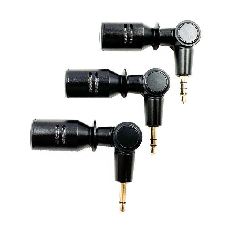 Mobile Phone Live Broadcast Microphone, Style: Pro 3.5 Straight Head 3-section Plug  - Sponge Cover