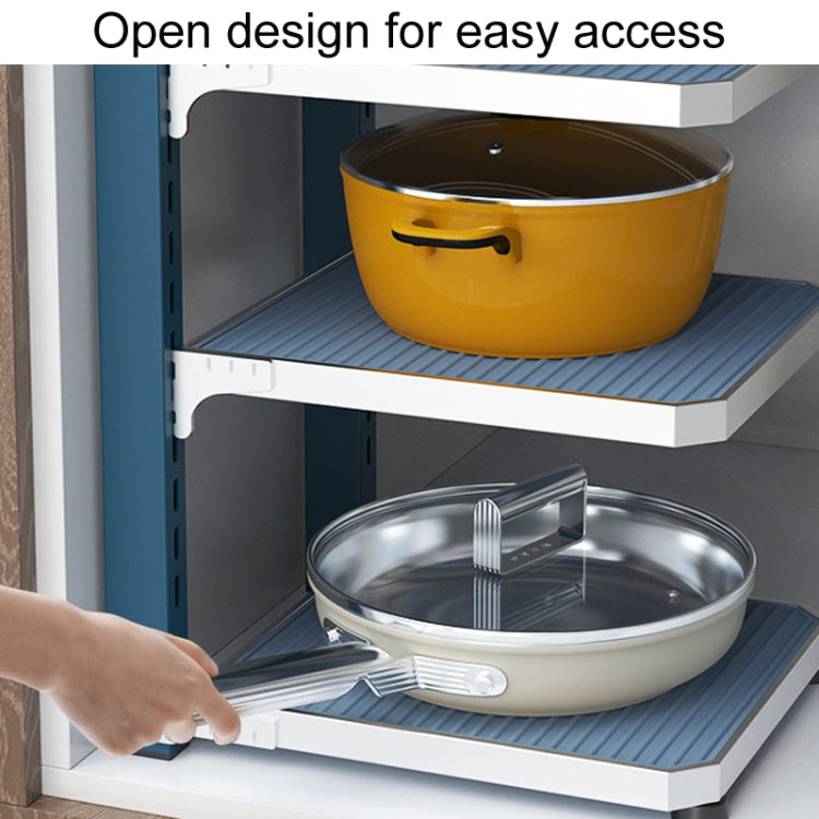 Adjustable Kitchen Pot Rack Household Multifunctional Folding Organizer, Style: 4 Layers