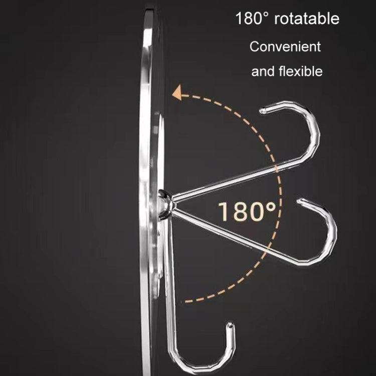 10pcs Transparent Self Adhesive Heart-shaped Hooks Door Wall Multi-Function Key Storage Hanger