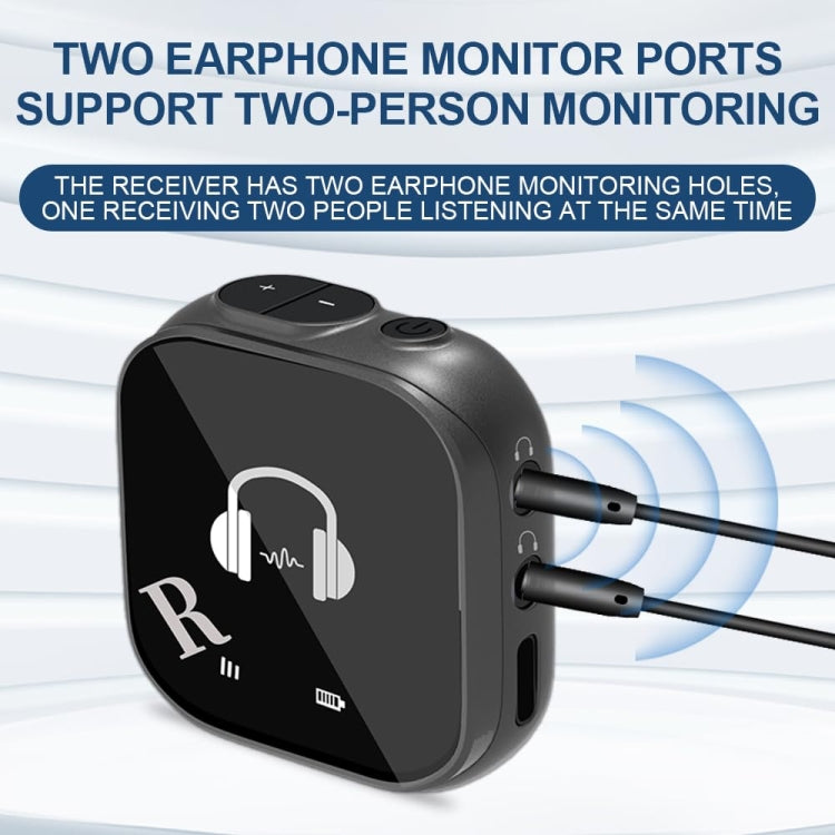 5.8G Wireless In Ear Monitor System Dual-Earphone Monitoring Transmitter Receiver, Spec: One To One
