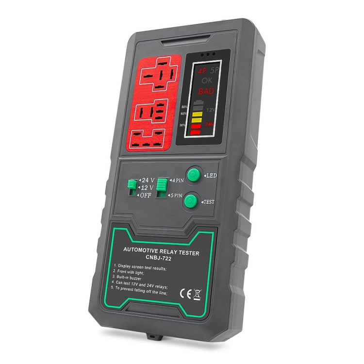 12V/24V 4 Pin 5 Pin Automotive Relay Tester - CNBJ-722