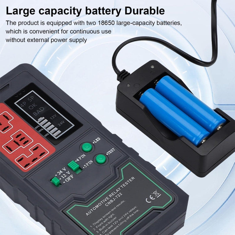 12V/24V 4 Pin 5 Pin Automotive Relay Tester - CNBJ-722