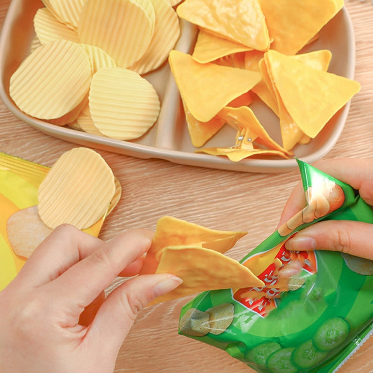 2pcs Potato Chip Sealing Clips Faux Shape Fun Handbook Decoration Food Bag Storage Clips