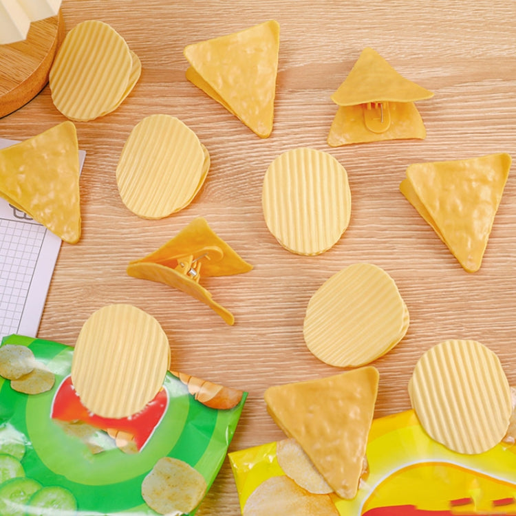2pcs Potato Chip Sealing Clips Faux Shape Fun Handbook Decoration Food Bag Storage Clips