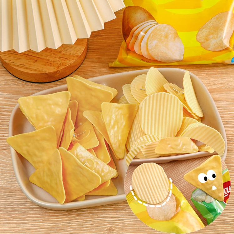 2pcs Potato Chip Sealing Clips Faux Shape Fun Handbook Decoration Food Bag Storage Clips