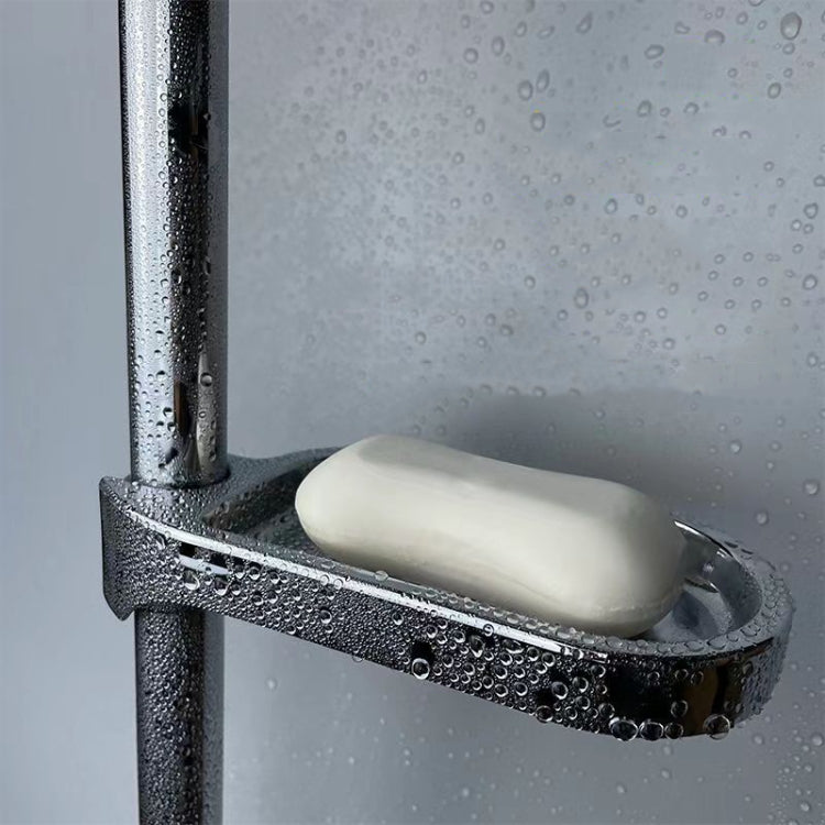 Household Bathroom Shower Soap Holder Laboratory Drainage Organizer, Style: Glossy