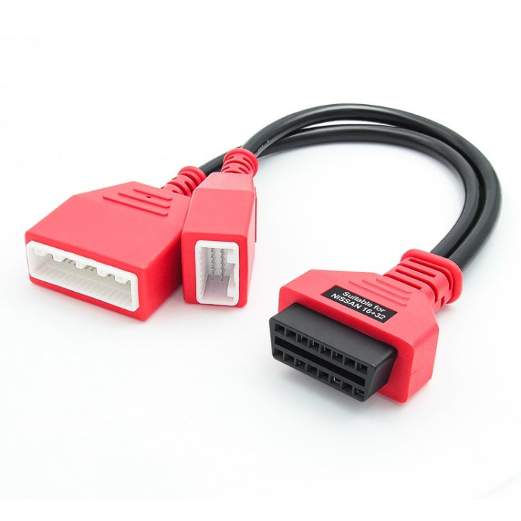 16+32 PIN OBD Gateway Adapter For Nissan - Red