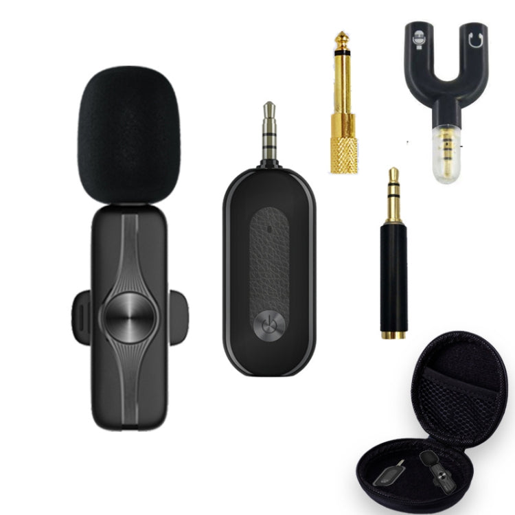 Elebest 3.5mm Wireless Lavalier Microphone Mini Clip-On Mic, Spec: One Drag One Set 3