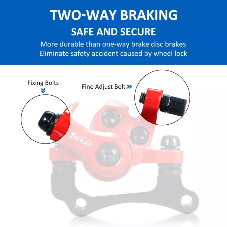 For KUGOO M4 10 inch Electric Scooter Disc Brake - Red