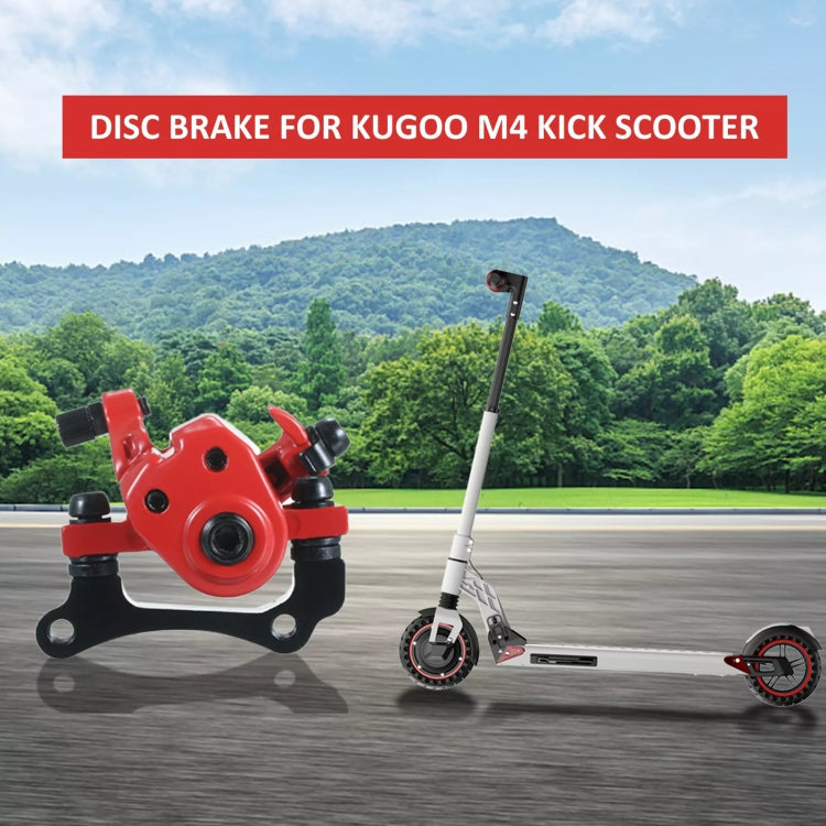 For KUGOO M4 10 inch Electric Scooter Disc Brake - Red