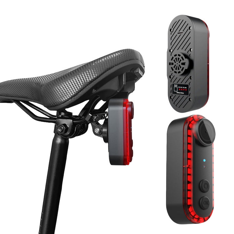 Bike Warning Tail Light 1080P WiFi Camera Recorder Waterproof Bicycle Rear Light for Riding Cycling, Spec: Rotate Mount