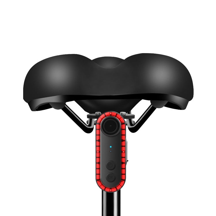 Bike Warning Tail Light 1080P WiFi Camera Recorder Waterproof Bicycle Rear Light for Riding Cycling, Spec: Rotate Mount