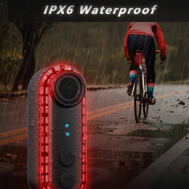 Bike Warning Tail Light 1080P WiFi Camera Recorder Waterproof Bicycle Rear Light for Riding Cycling, Spec: Rotate Mount