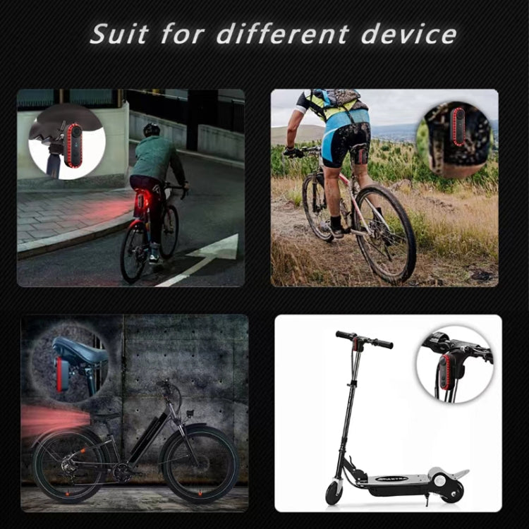 Bike Warning Tail Light 1080P WiFi Camera Recorder Waterproof Bicycle Rear Light for Riding Cycling, Spec: Strap Mount