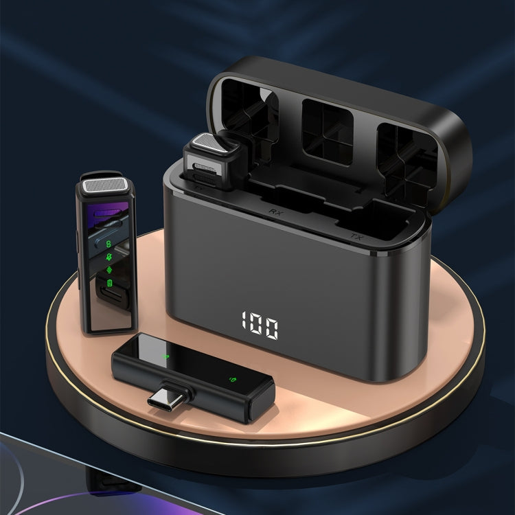 J88 Mini Intelligent Noise Reduction Wireless Collar Microphone, Spec: Type-C
