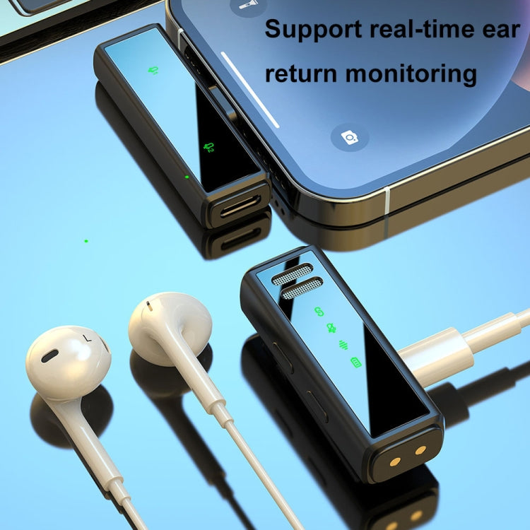J88 Mini Intelligent Noise Reduction Wireless Collar Microphone, Spec: Type-C + 8 Pin Adapter