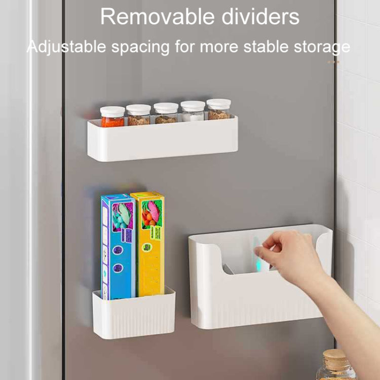 Small Kitchen Cabinet Door Cling Film Organizer Household Wall Mounted Refrigerator Side Shelf