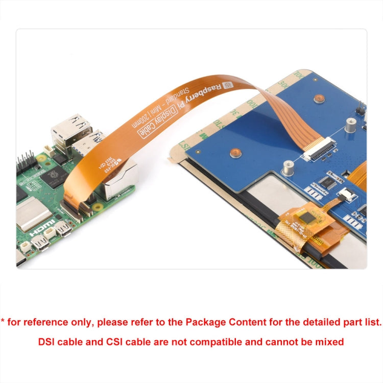 Waveshare For Raspberry Pi 5th DSI Display 22Pin To 15Pin Soft Cable FPC Cable, Spec: 200mm