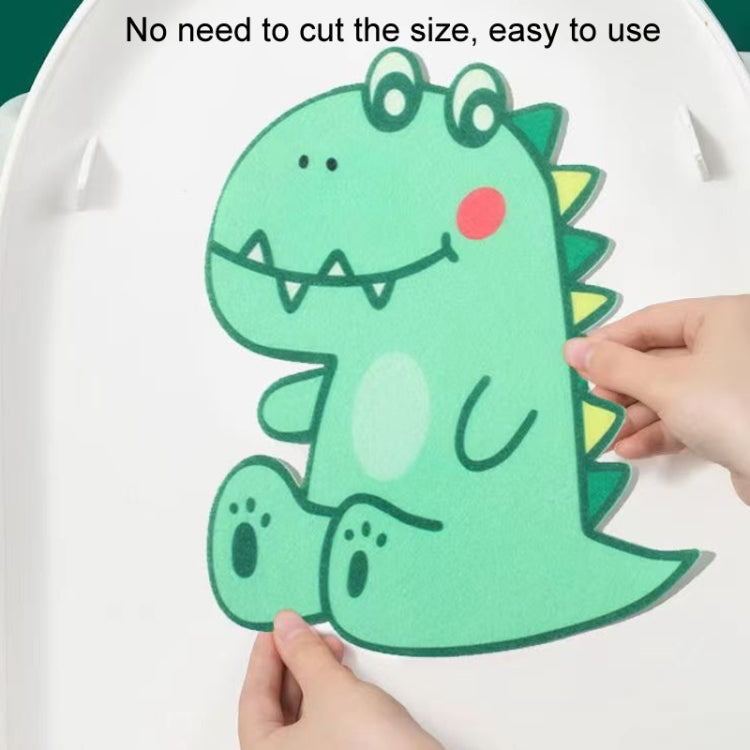 4pcs Bathroom Toilet Deodorant Stickers Felt Cute Cartoon Aromatherapy Decorative Wall Stickers, Size: 22x18cm