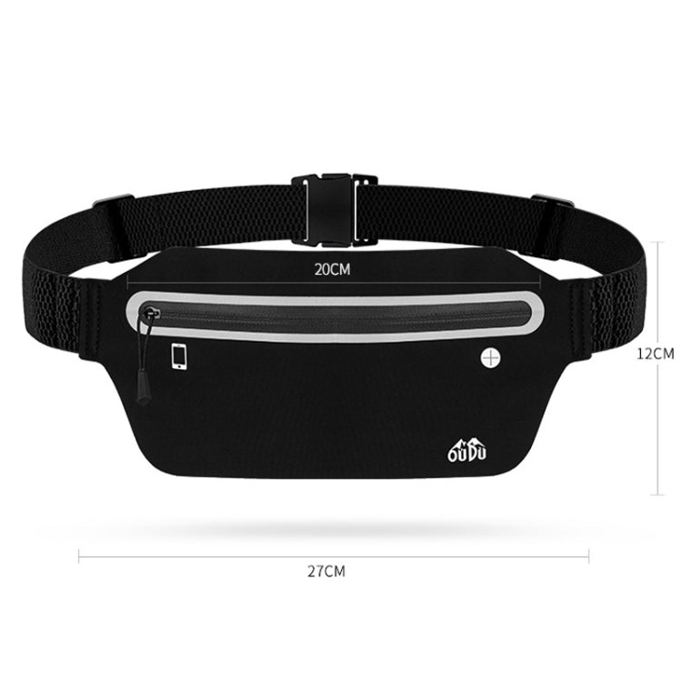 OUDU Outdoor Sports Slim Invisible Waterproof Cell Phone Waist Bag