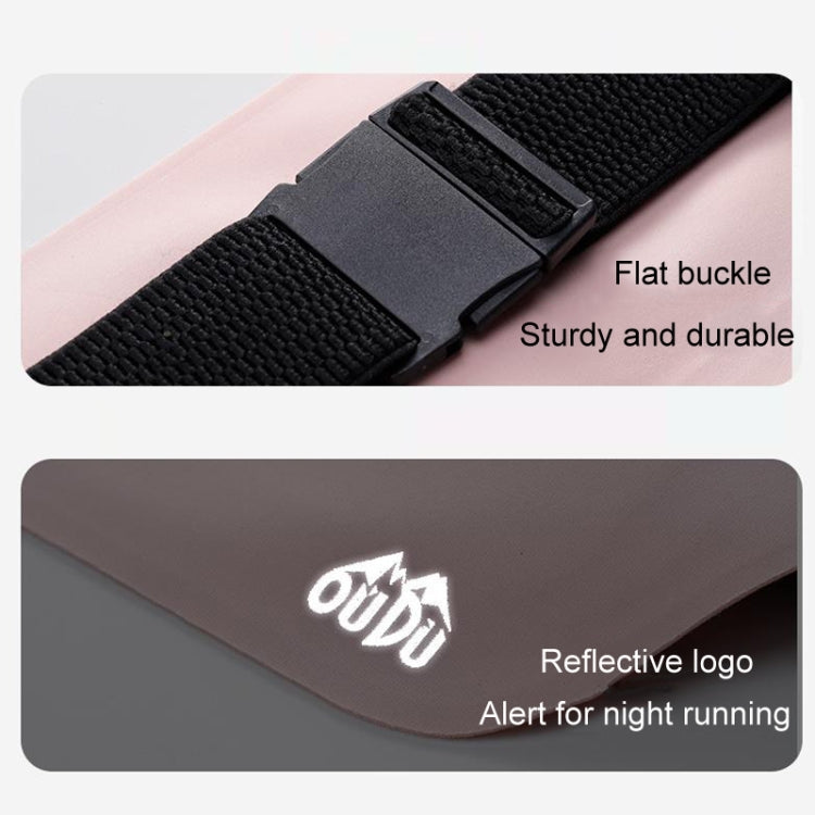 OUDU Outdoor Sports Slim Invisible Waterproof Cell Phone Waist Bag