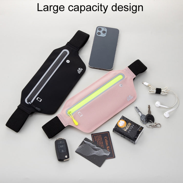 OUDU Outdoor Sports Slim Invisible Waterproof Cell Phone Waist Bag