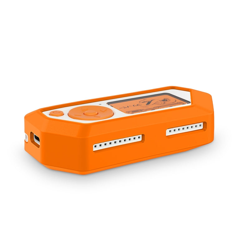For Flipper Zero Electronic Pet Silicone Full-Cover Protective Case - Orange