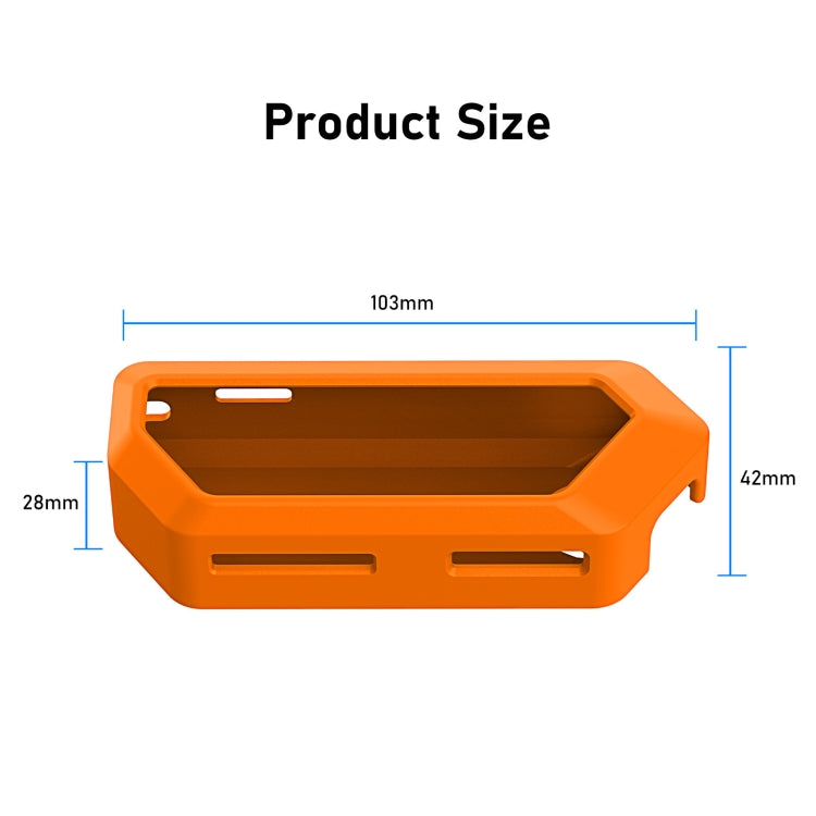For Flipper Zero Electronic Pet Silicone Full-Cover Protective Case - Orange