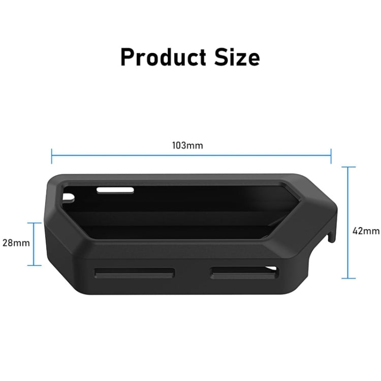 For Flipper Zero Electronic Pet Silicone Full-Cover Protective Case - Black
