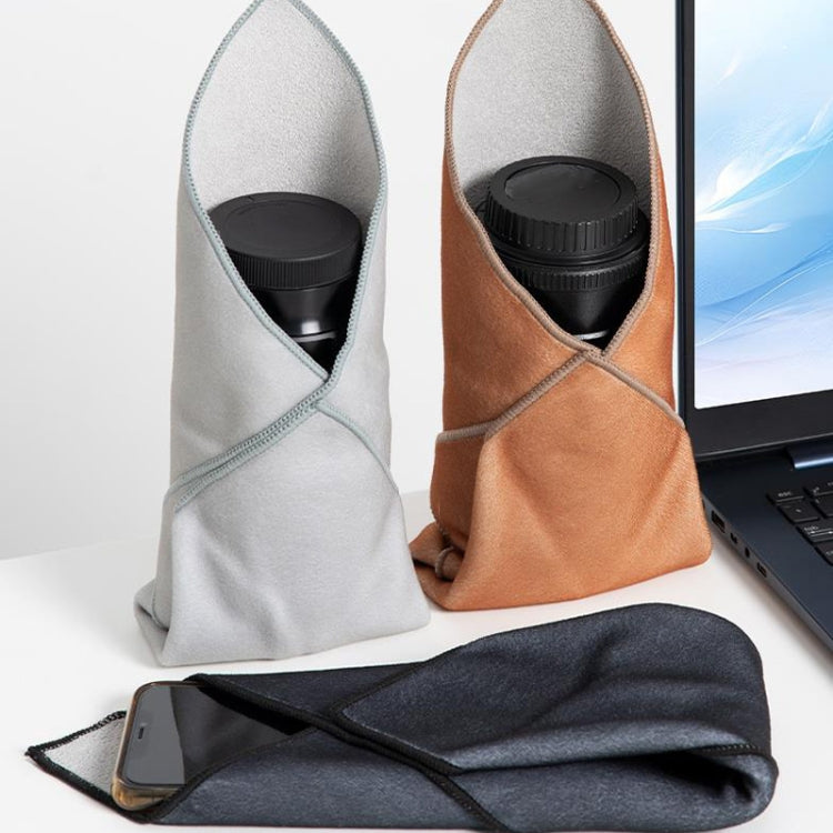 DSLR Camera Folding Cloth Photography Camera Folding Cloth Magic Protective Cloth, Color: 35x35cm Light Gray