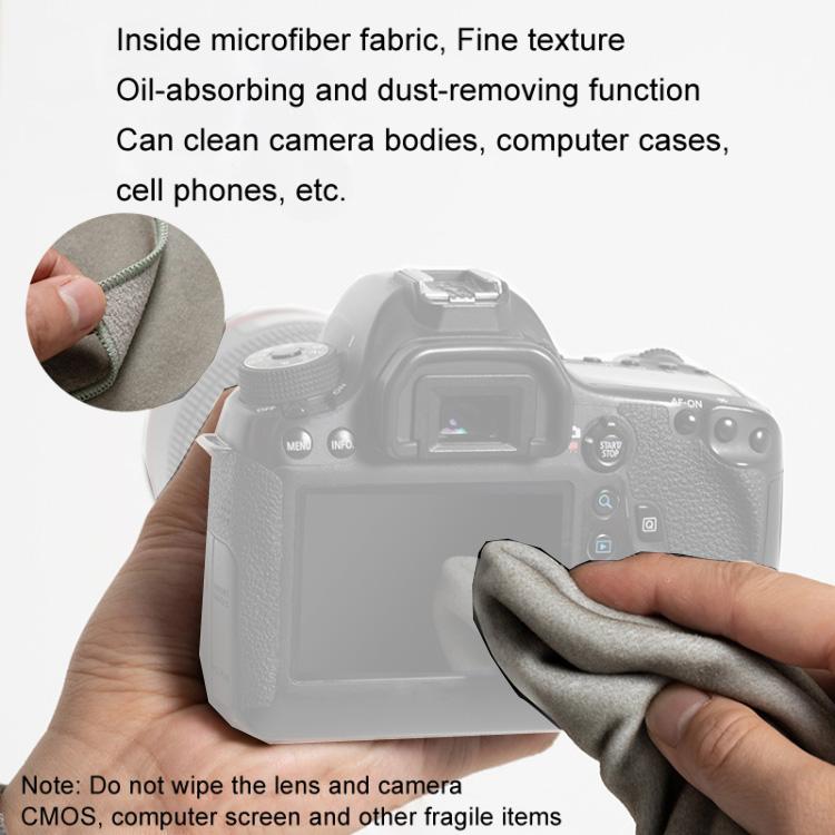DSLR Camera Folding Cloth Photography Camera Folding Cloth Magic Protective Cloth, Color: 35x35cm Light Gray