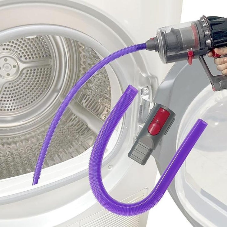 For Dyson V6 / DC Cordless Vacuum Dryer Vent Cleaner Kit Hose Attachment  Purple