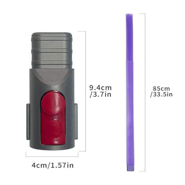 For Dyson V7 / V8 / V10 / V11 / V15 / G5 Cordless Vacuum Dryer Vent Cleaner Kit Hose Attachment Gray