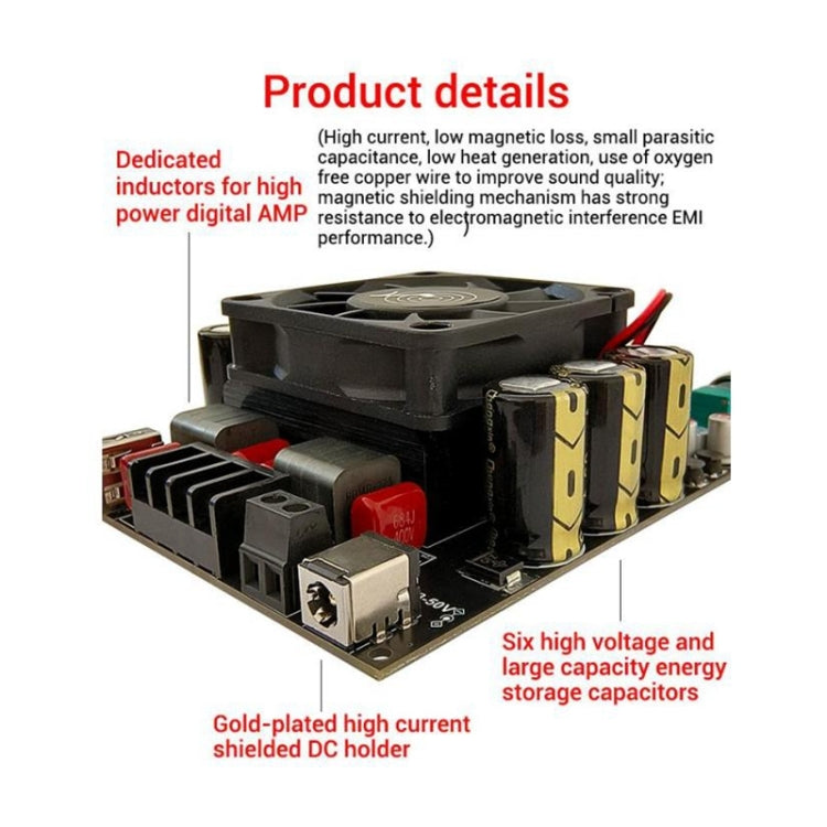 HIFI Dual-Channel High-Power TPA3255 Digital Amplifier Board - Split Type