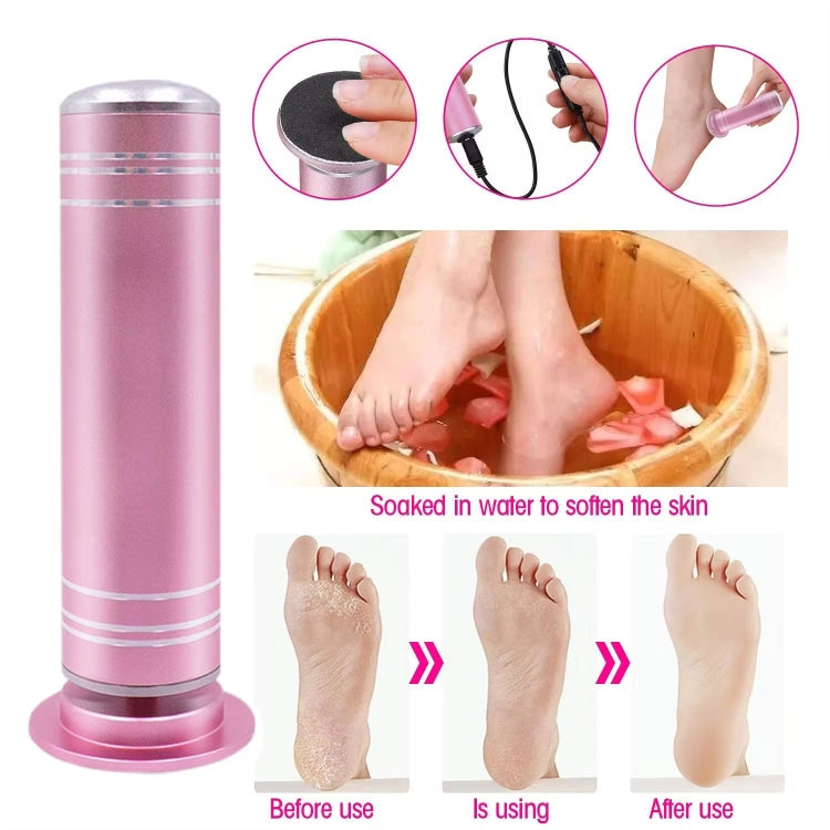 Electric Foot Grinder Calluses Dead Skin Remover With 60pcs Replaceable Sandpaper Discs UK Plug
