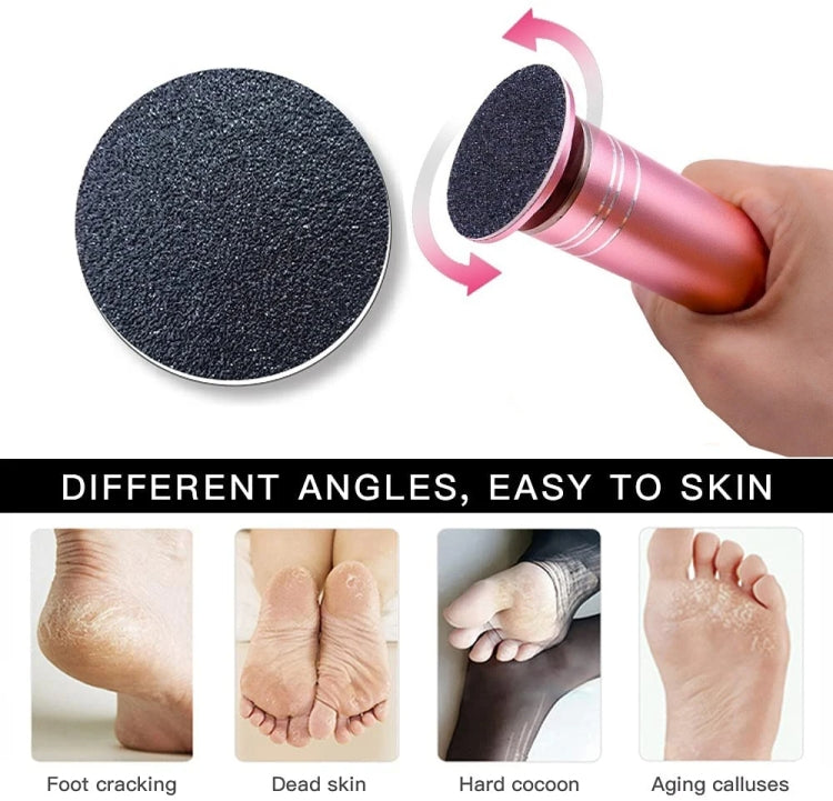 Electric Foot Grinder Calluses Dead Skin Remover With 60pcs Replaceable Sandpaper Discs UK Plug