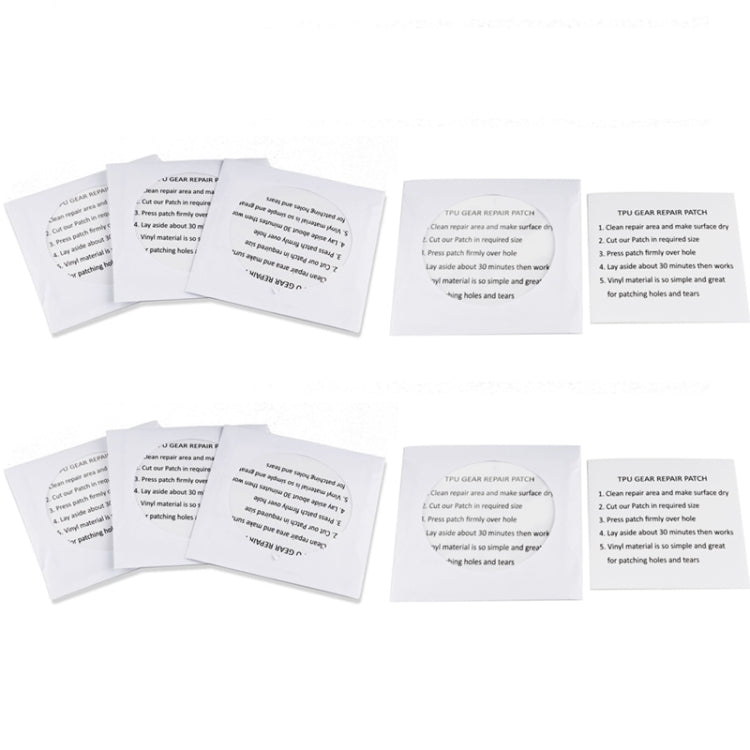 10pcs /Pack TPU Waterproof Transparent Repair Patch For Tent, Raincoat, Swimming Ring