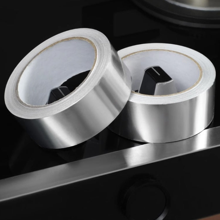 3cm x 10m x 0.1mm Kitchen Greaseproof Aluminum Foil Tape Pipe Seam Repairing Stickers