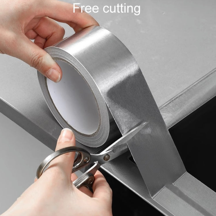 3cm x 10m x 0.06mm Kitchen Greaseproof Aluminum Foil Tape Pipe Seam Repairing Stickers