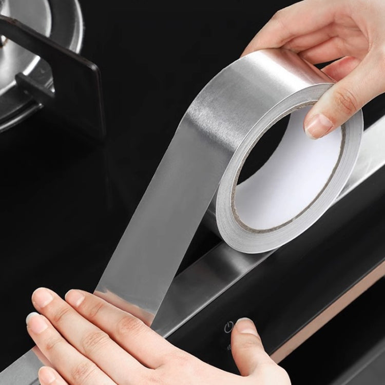 3cm x 20m x 0.1mm Kitchen Greaseproof Aluminum Foil Tape Pipe Seam Repairing Stickers