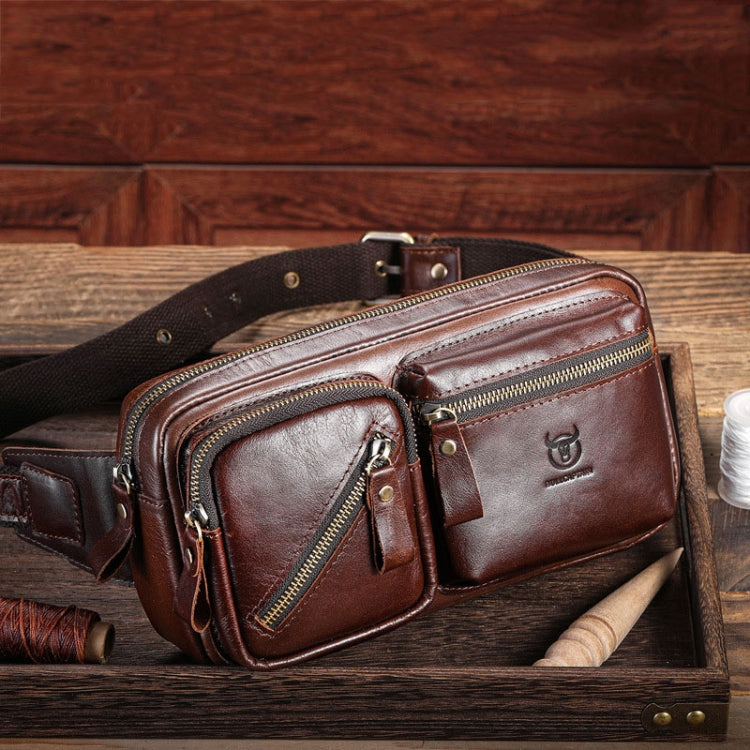BULL CAPTAIN 082 Large-Capacity First-Layer Cowhide Retro Single-Shoulder Crossbody Bag