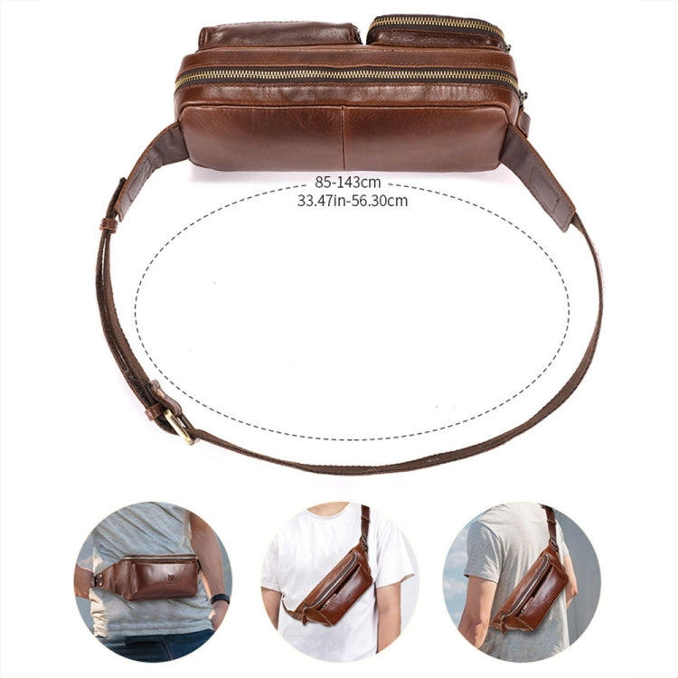 BULL CAPTAIN 082 Large-Capacity First-Layer Cowhide Retro Single-Shoulder Crossbody Bag